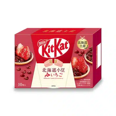Kit Kat Azuki & Fraises (souvenir d'Hokkaido)